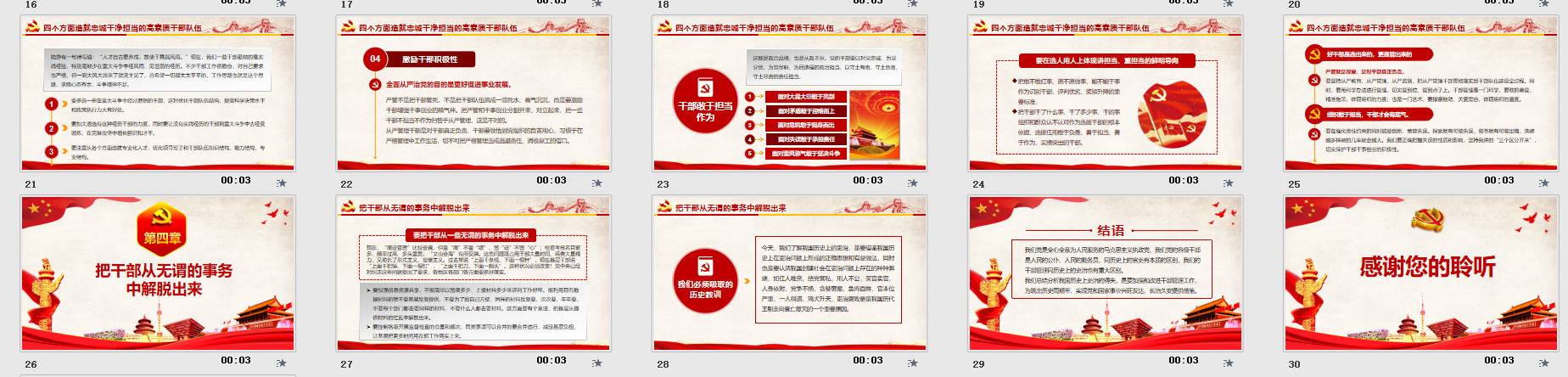 四个方面造就忠诚干净担当的高素质干部队伍党课课件/党建模板PPT插图2