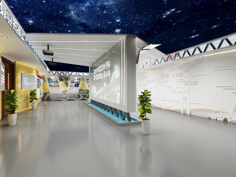 现代风格党建展厅设计插图