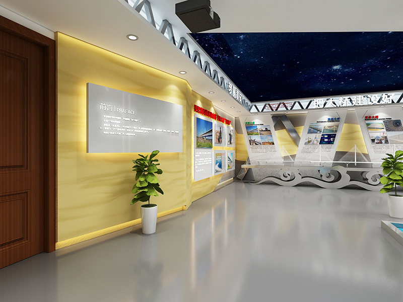 现代风格党建展厅设计插图1