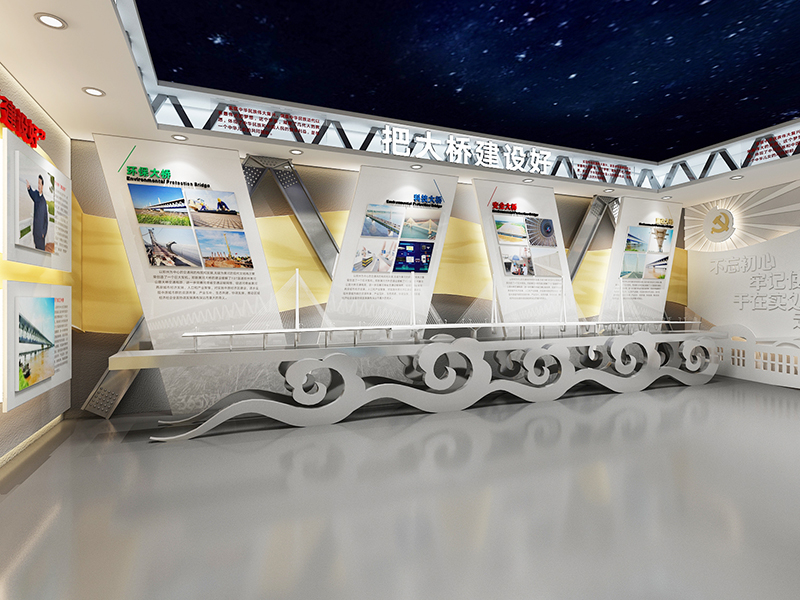 现代风格党建展厅设计插图3